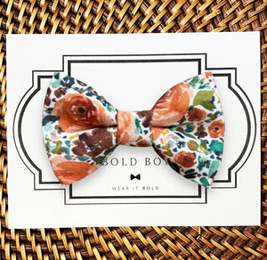 Sunset Floral Bow Tie for Dog and Cat Collar