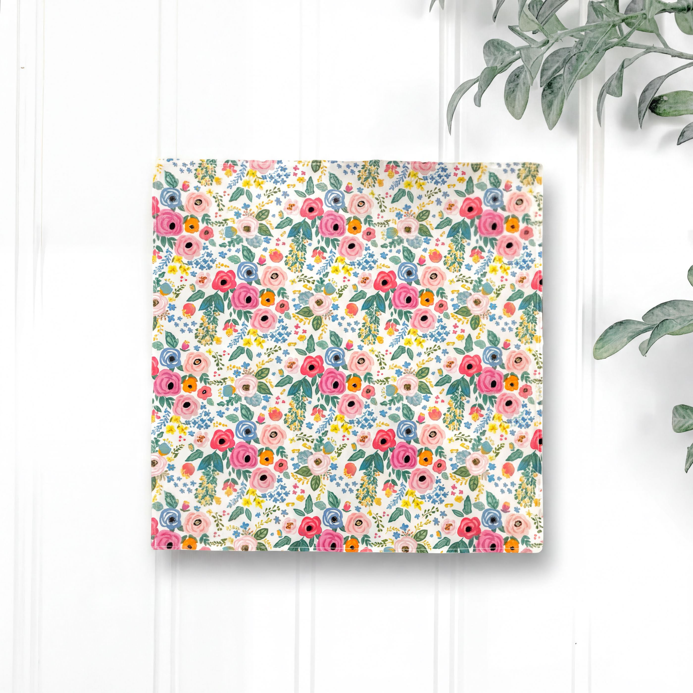 Wonderland Garden pocket square for wedding.