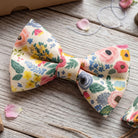 Floral bowtie for men, toddlers and boys for wedding ceremonies.