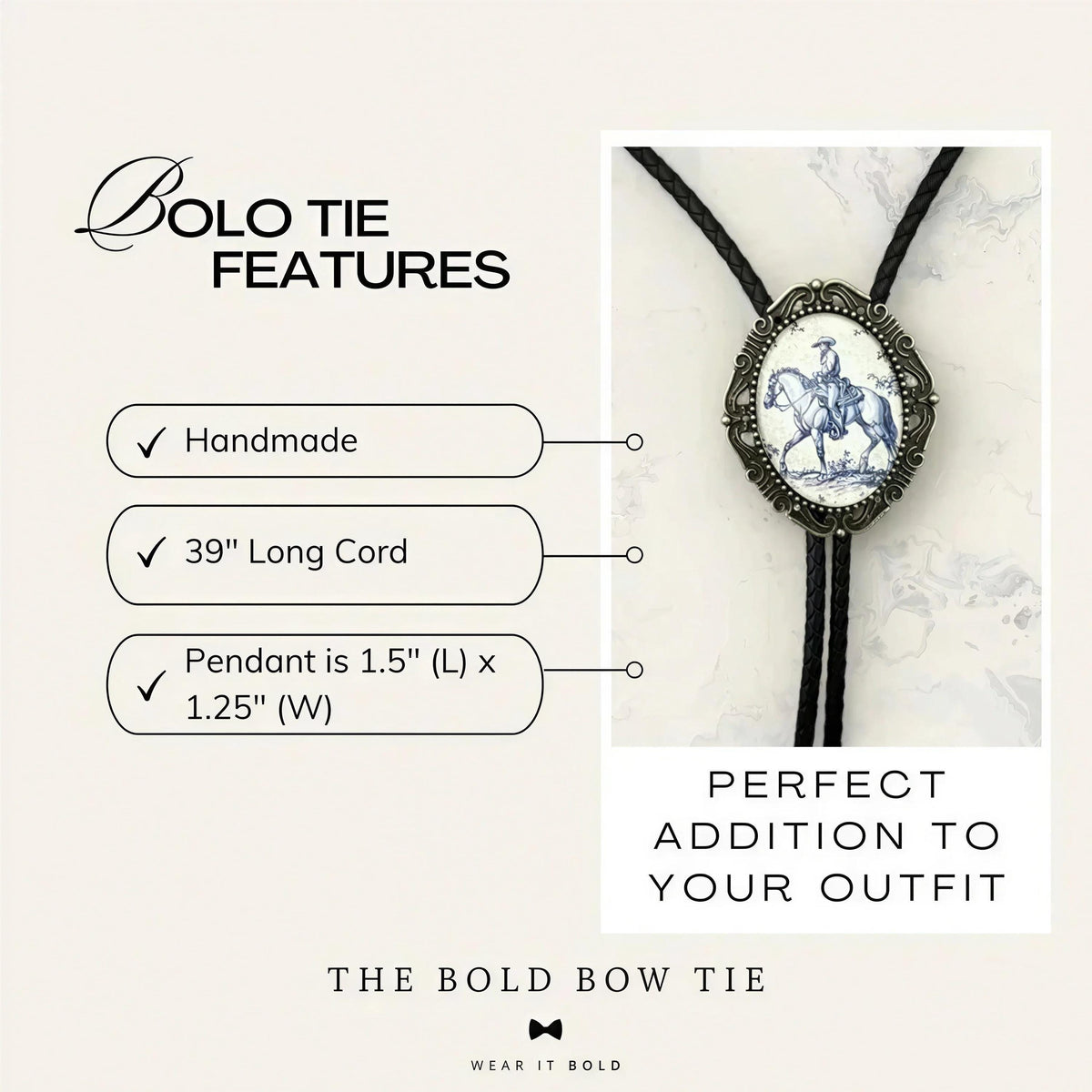 bolo tie infographic