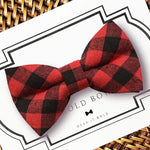 Load image into Gallery viewer, Buffalo Plaid Bow Tie for Dog and Cat Collar
