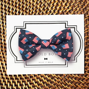 American Flag Bow Tie for Dog and Cat Collar