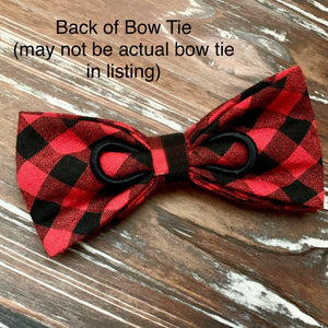 Navy Blue Satin Bow Tie for Dog Collar or Cat Collar