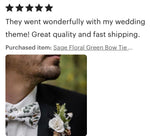 Load image into Gallery viewer, Sage &amp; Gold Floral Bow Tie &amp; Tan Suspenders Set
