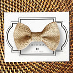 Load image into Gallery viewer, Burlap Dog Bow Tie for Dog Collar or Cat Collar
