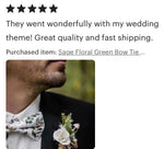 Load image into Gallery viewer, Sage &amp; Gold Greenery Bow Tie &amp; Sage Suspenders Set
