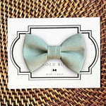 Load image into Gallery viewer, Cotton Sage Bow Tie for Dog Collar or Cat Collar
