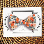 Load image into Gallery viewer, Peach Rifle Paper Co Garden Party Bow Tie for Dog Collar or Cat Collar
