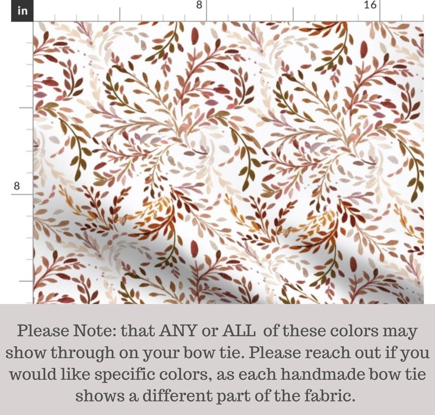 Color display of bow tie color possibilities.