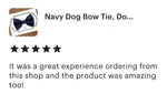 Load image into Gallery viewer, Navy Blue Satin Bow Tie for Dog Collar or Cat Collar
