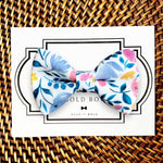 Load image into Gallery viewer, Blue Floral Dog Bow Tie or Cat Bow Tie
