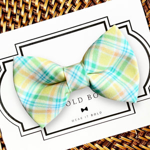 Yellow Easter Dog Bow Tie