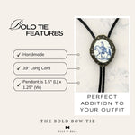 Load image into Gallery viewer, Midnight Wolf Bolo Tie
