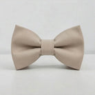 The Bold Bow Tie biscotti sand pre-tied bow tie in 100% cotton for groomsmen and ring bearers.
