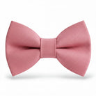 The Bold Bow Tie dusty rose pre-tied bow tie in premium textured fabric with a soft matte finish for formal weddings.