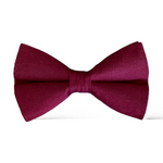 Load image into Gallery viewer, Burgundy Cotton Blend Bow Tie
