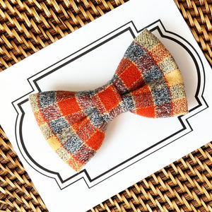 Fall Flannel Bow Tie