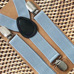 Load image into Gallery viewer, Dusty Blue Suspenders
