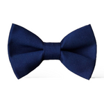 Load image into Gallery viewer, Navy Cotton Bow Tie
