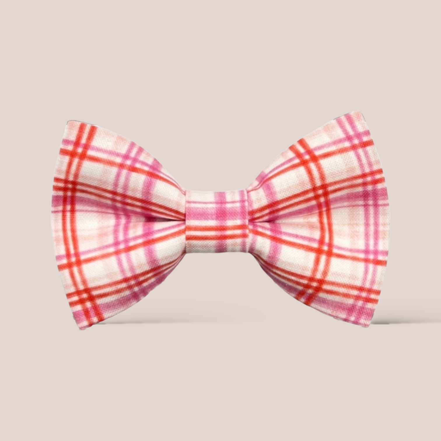 Pink & Red Plaid Hair Bow