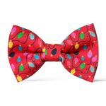 Load image into Gallery viewer, Red Christmas Lights Bow Tie
