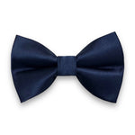 Load image into Gallery viewer, Navy Blue Satin Bow Tie
