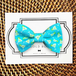 Load image into Gallery viewer, Teal Margarita Bow Tie for Dog Collar or Cat Collar
