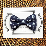 Load image into Gallery viewer, Nautical Whale Bow Tie for Dog Collar and Cat Collar

