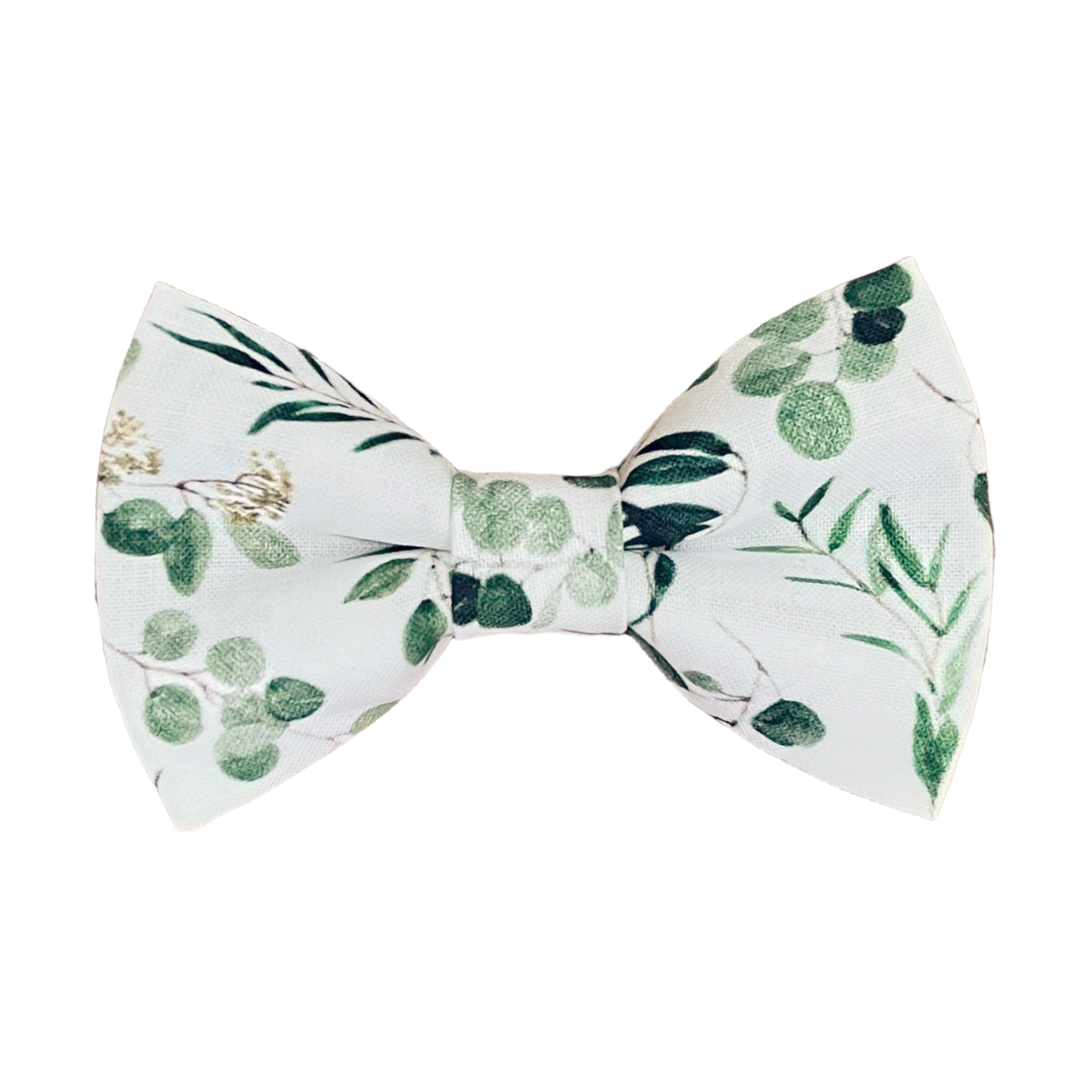 Dark Green Floral Cotton Bow Tie