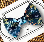 Load image into Gallery viewer, Navy Rifle Paper Co Bow Tie for Dog Collar or Cat Collar
