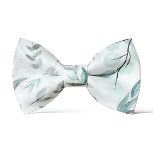 Sage Floral Bow Tie