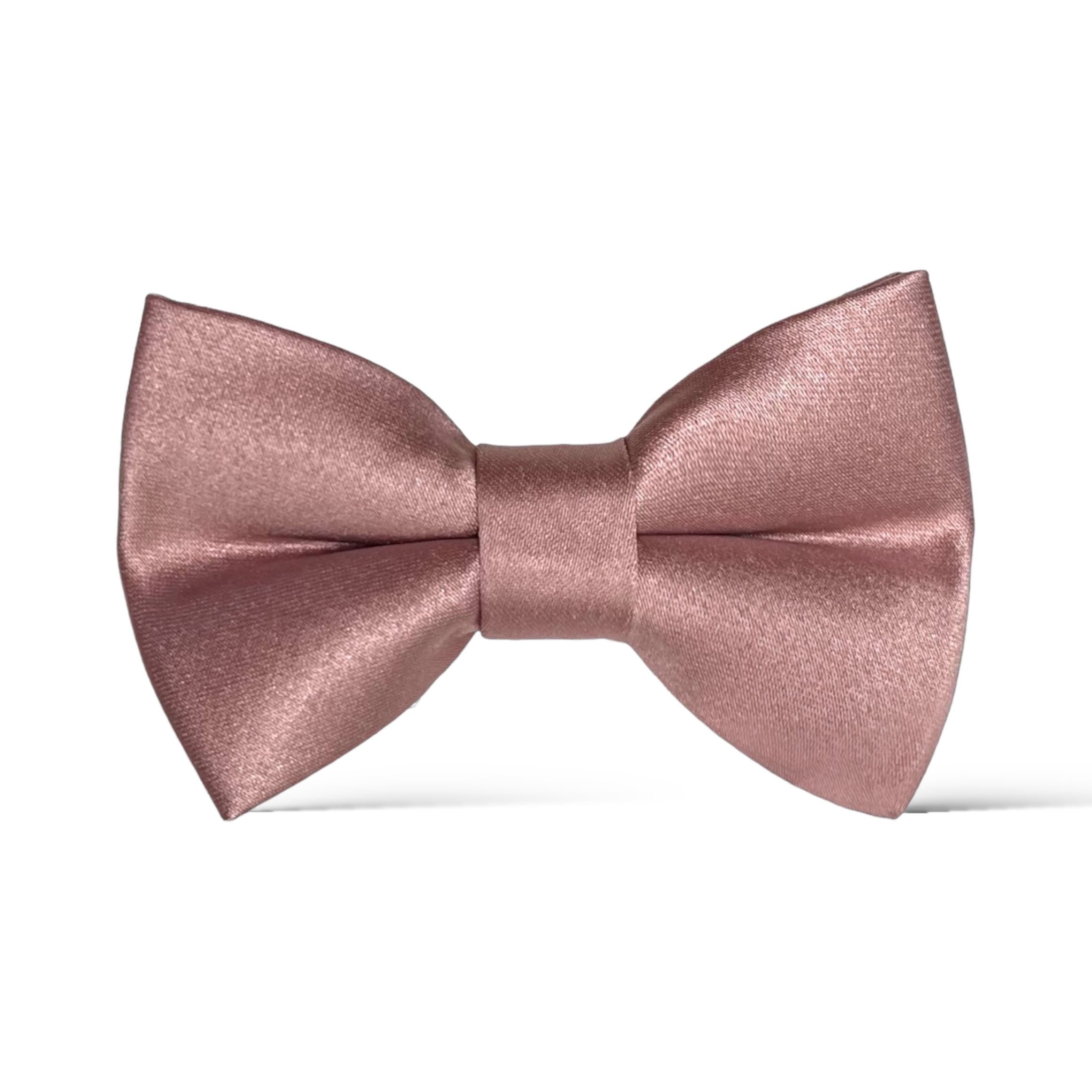 Rose Gold Satin Bow Tie
