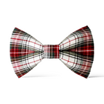 Load image into Gallery viewer, Red and White Tartan Plaid Bow Tie
