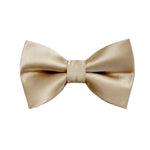 Load image into Gallery viewer, Champagne Satin Bow Tie
