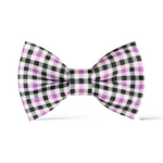 Load image into Gallery viewer, Purple and Black Halloween Plaid Bow Tie
