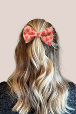 Load image into Gallery viewer, Blush Hearts Hair Bow
