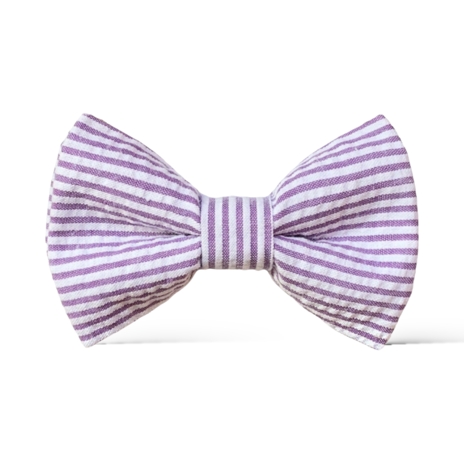 Purple Seersucker Bow Tie