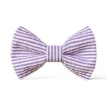 Load image into Gallery viewer, Purple Seersucker Bow Tie
