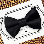 Load image into Gallery viewer, Black Satin Bow Tie for Dog Collar and Cat Collar
