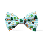 Load image into Gallery viewer, Blue Lucky Charms St. Patrick&#39;s Day Bow Tie
