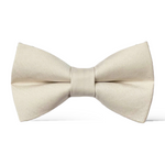 Load image into Gallery viewer, Champagne Cotton Blend Bow Tie
