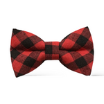 Load image into Gallery viewer, Red Buffalo Plaid Bow Tie
