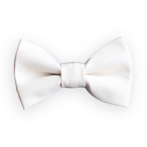 White Cotton Bow Tie