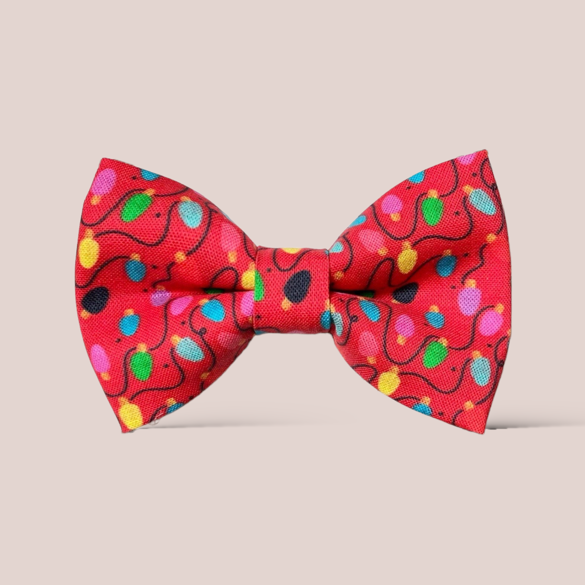 Red Christmas Lights Hair Bow
