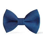 Load image into Gallery viewer, Slate Blue Cotton Bow Tie
