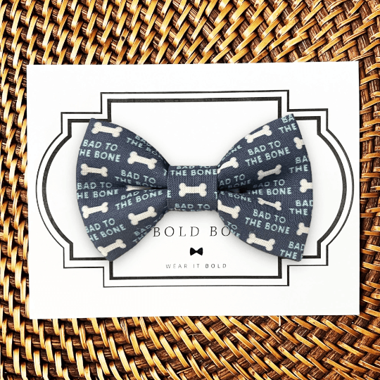 Dog bone bow sales tie