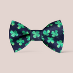 Load image into Gallery viewer, Navy Shamrock St. Patrick&#39;s Day Hair Bow
