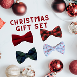 Load image into Gallery viewer, a christmas gift set with bow ties and ornaments
