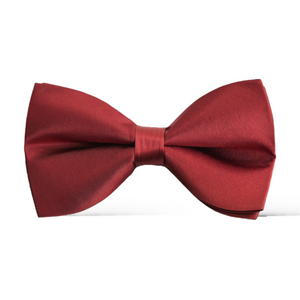 Cinnamon Satin Bow Tie