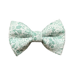 Load image into Gallery viewer, Sage Rosette Cotton Bow Tie
